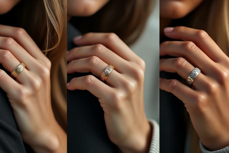 découvrez comment choisir l'alliance en or jaune, blanc ou rose qui mettra le mieux en valeur votre carnation pour un bijou parfait.