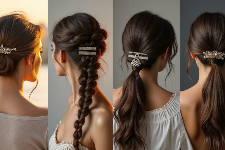 découvrez comment intégrer élégamment les barrettes bijoux à votre coiffure quotidienne pour un style raffiné et tendance en toute simplicité.