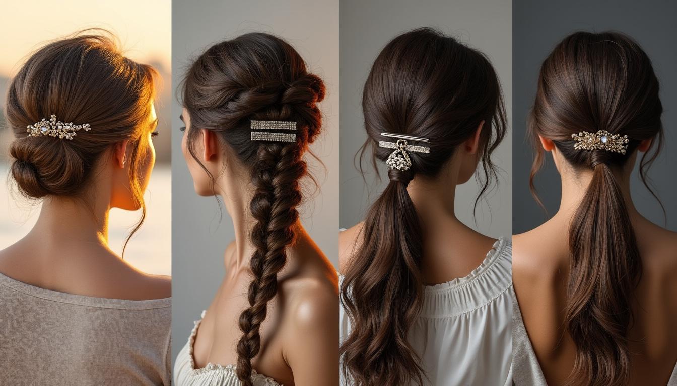 découvrez comment intégrer élégamment les barrettes bijoux à votre coiffure quotidienne pour un style raffiné et tendance en toute simplicité.