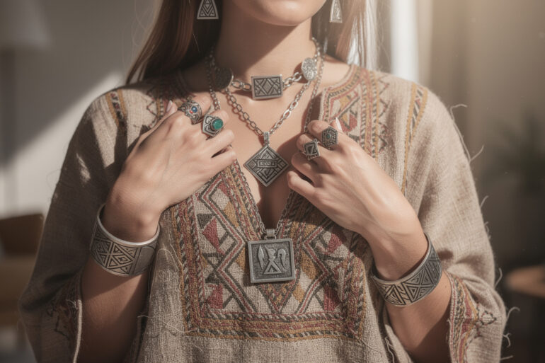 découvrez l'histoire fascinante des bijoux berbères, leurs motifs typiques et des conseils pour les porter avec style aujourd'hui.