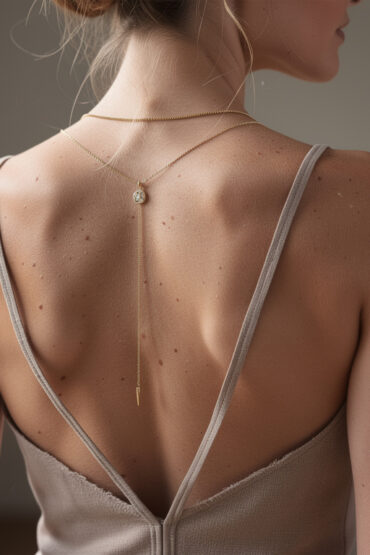 découvrez comment sublimer votre look avec des bijoux de dos, parfaits pour accompagner une robe dos nu ou un top échancré, et apportez une touche d'élégance et de sophistication à votre tenue.