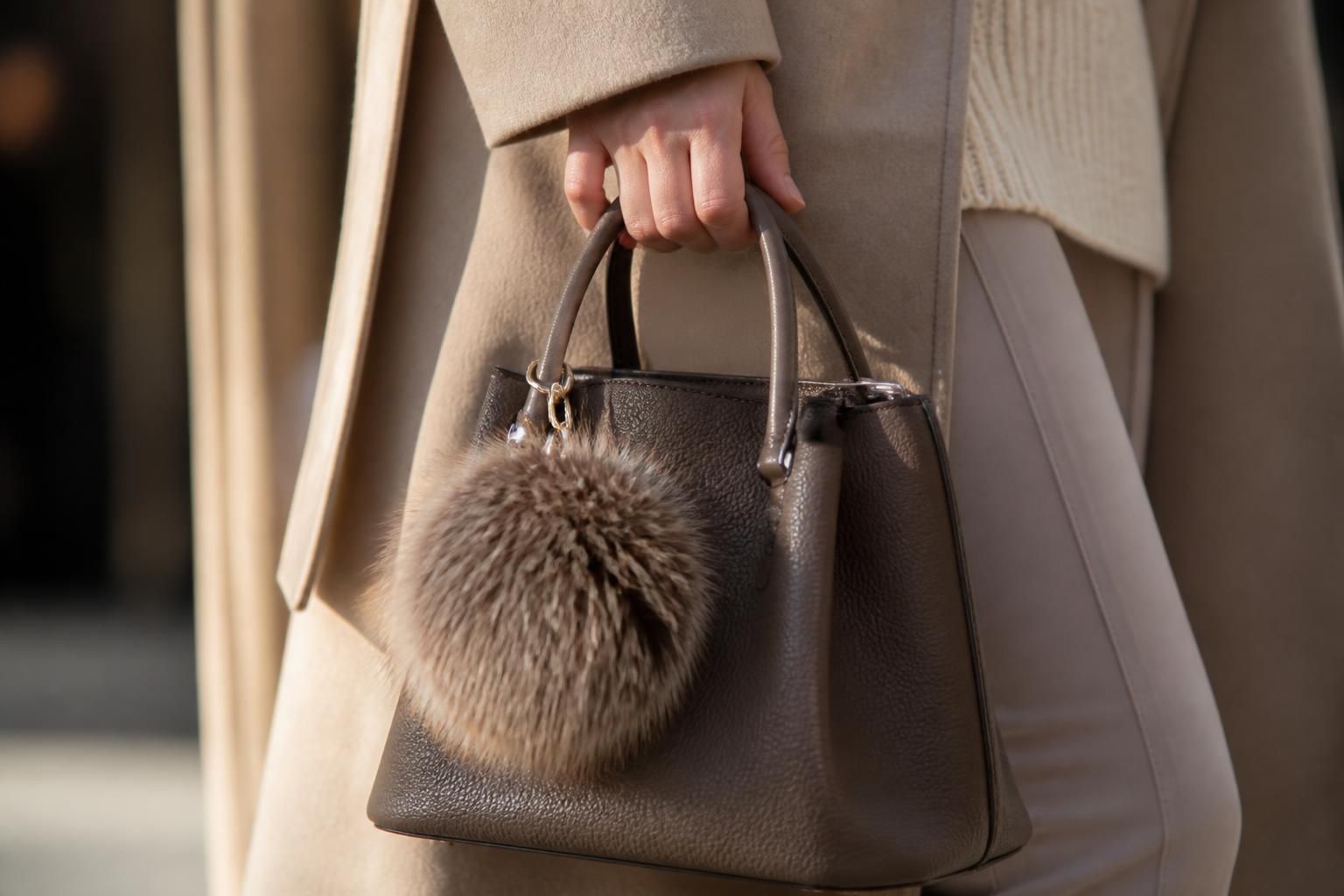 découvrez nos bijoux de sac pompon en fourrure, l'accessoire tendance qui apporte une touche finale chic et élégante à votre look.
