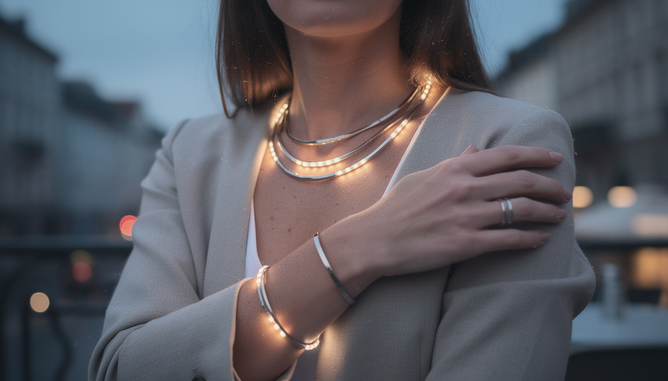 découvrez nos bijoux lumineux à led, la tendance futuriste parfaite pour illuminer vos soirées avec style et originalité.