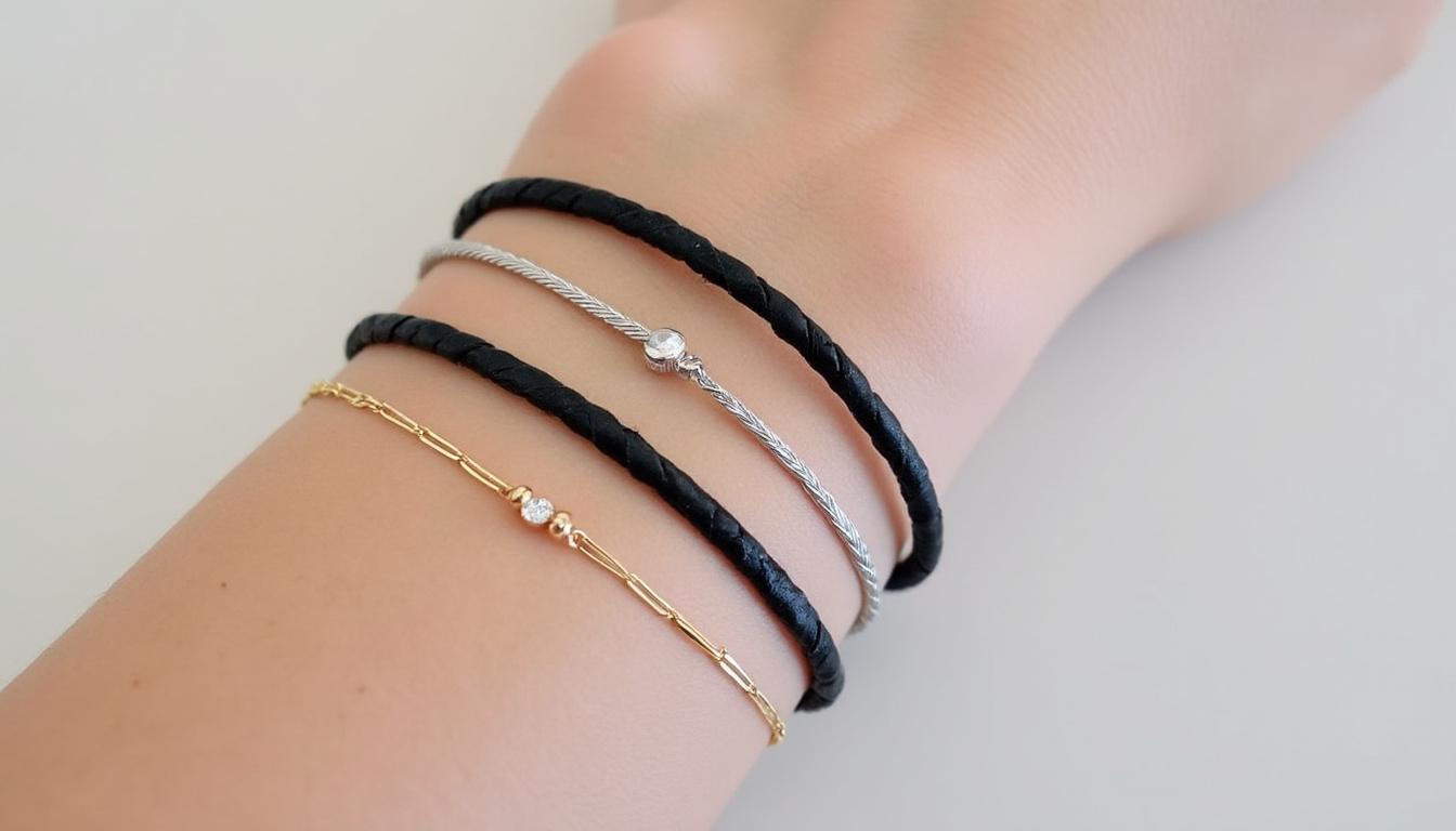 découvrez notre collection de bracelets minimalistes, des accessoires raffinés et discrets qui complètent parfaitement toutes vos tenues, pour une élégance subtile au quotidien.
