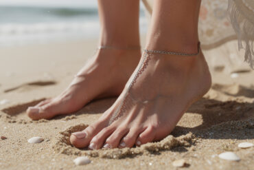 découvrez nos conseils pour porter des chaînes de pied sur la plage avec élégance et confort, sans que cela gêne votre marche.