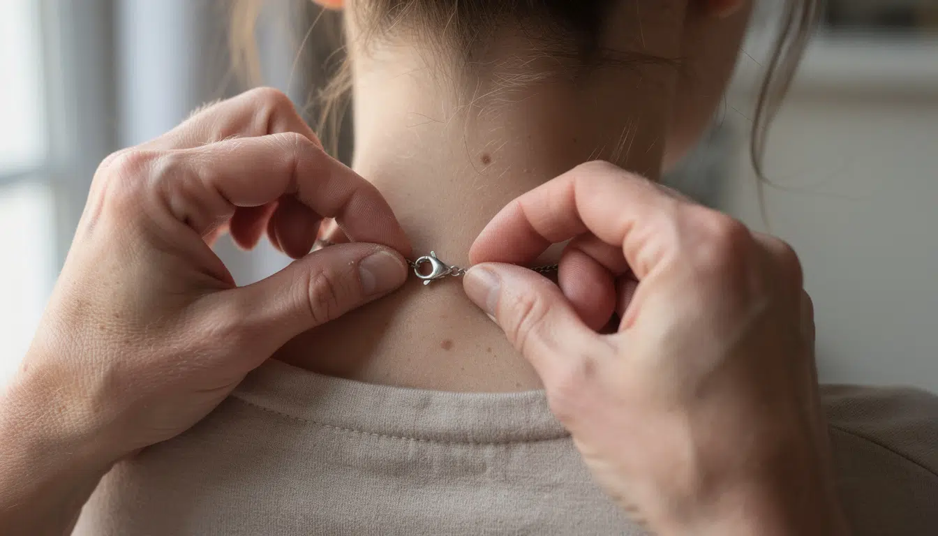 découvrez nos astuces pour ajuster parfaitement votre bijou de dos et éviter qu'il ne se torde tout au long de la journée, assurant confort et élégance.