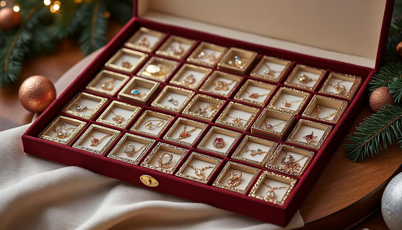 découvrez comment créer un calendrier de l'avent bijoux unique pour illuminer votre saison festive. suivez nos conseils pour concevoir des surprises magnifiques et personnalisées qui apporteront joie et émerveillement chaque jour de décembre.