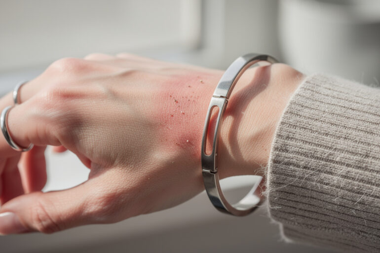 découvrez tout sur l'allergie aux bijoux en acier : identifiez les symptômes courants et explorez des solutions efficaces pour porter vos accessoires en toute sérénité.