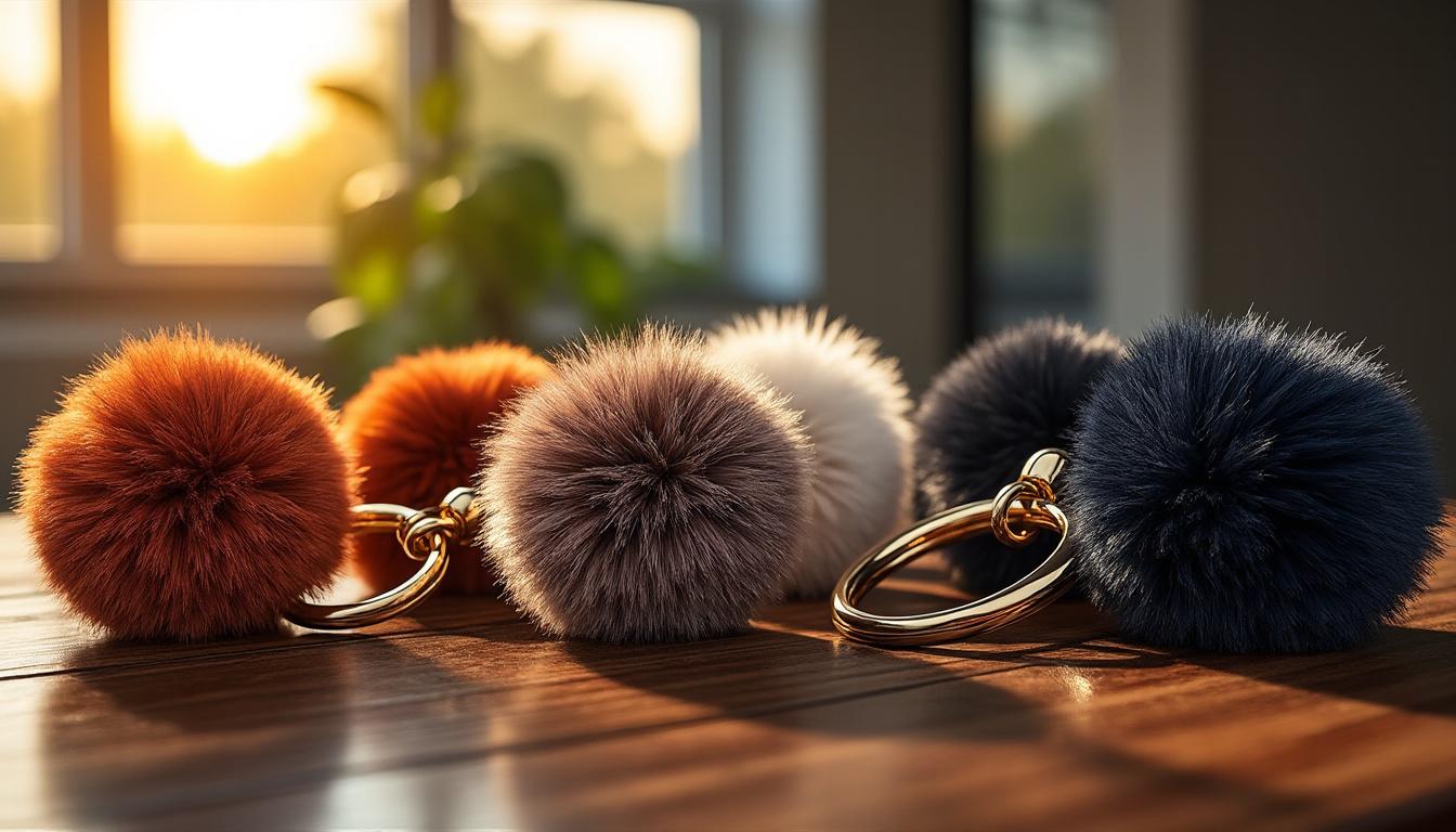 découvrez nos bijoux de sac pompon en cuir, l'accessoire tendance qui apporte une touche d'élégance et de fraîcheur pour transformer votre look au quotidien.