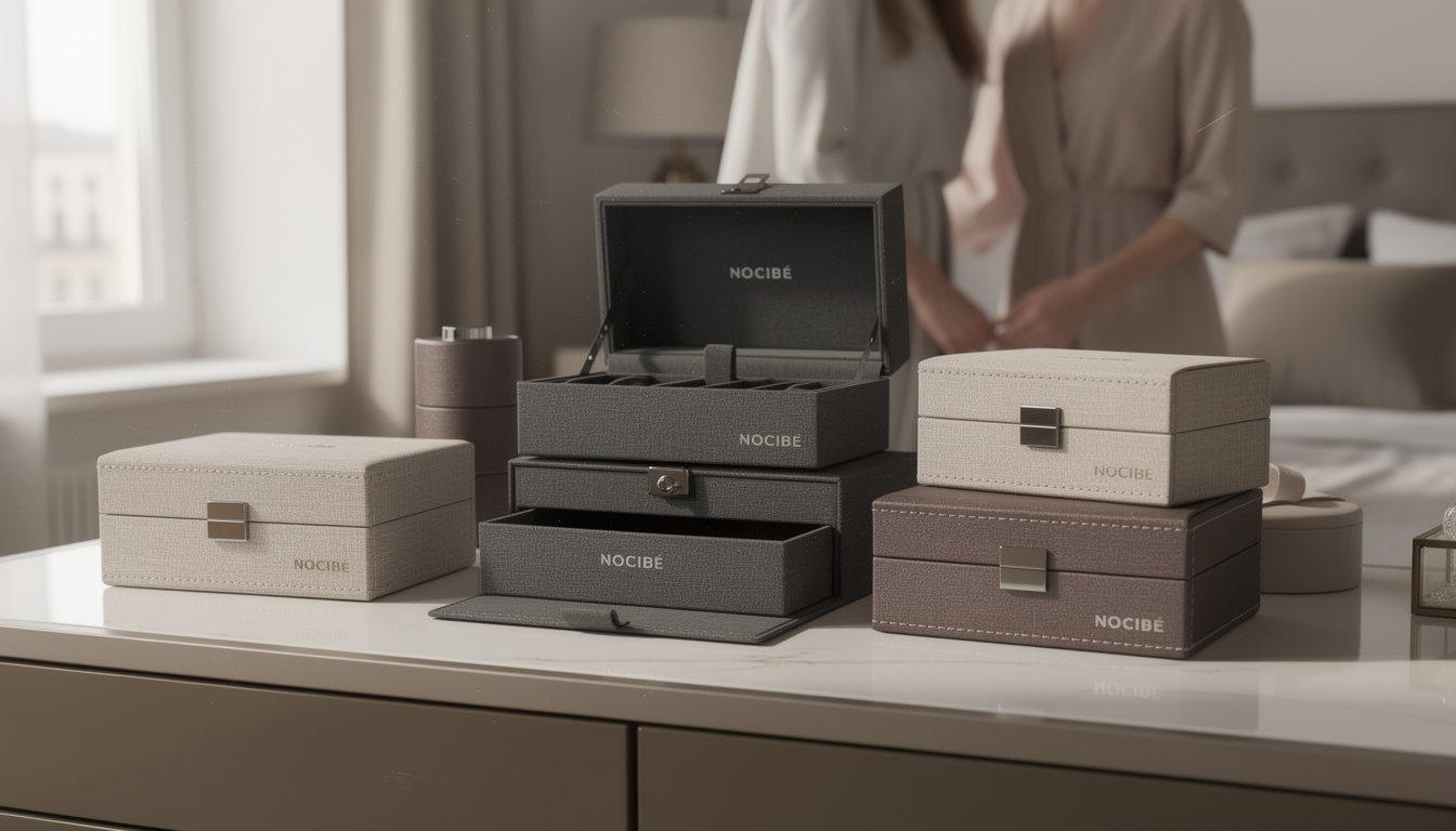 découvrez les boîtes à bijoux nocibé, alliant élégance et fonctionnalité pour organiser vos bijoux avec style et praticité.