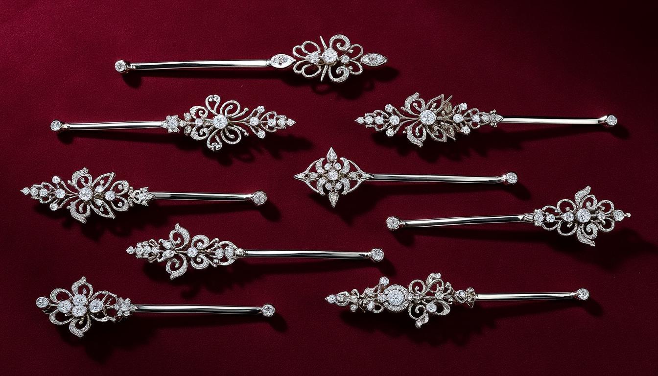 découvrez nos épingles à strass, l’accessoire idéal pour apporter une touche d'éclat et sublimer toutes vos tenues de soirée avec élégance.