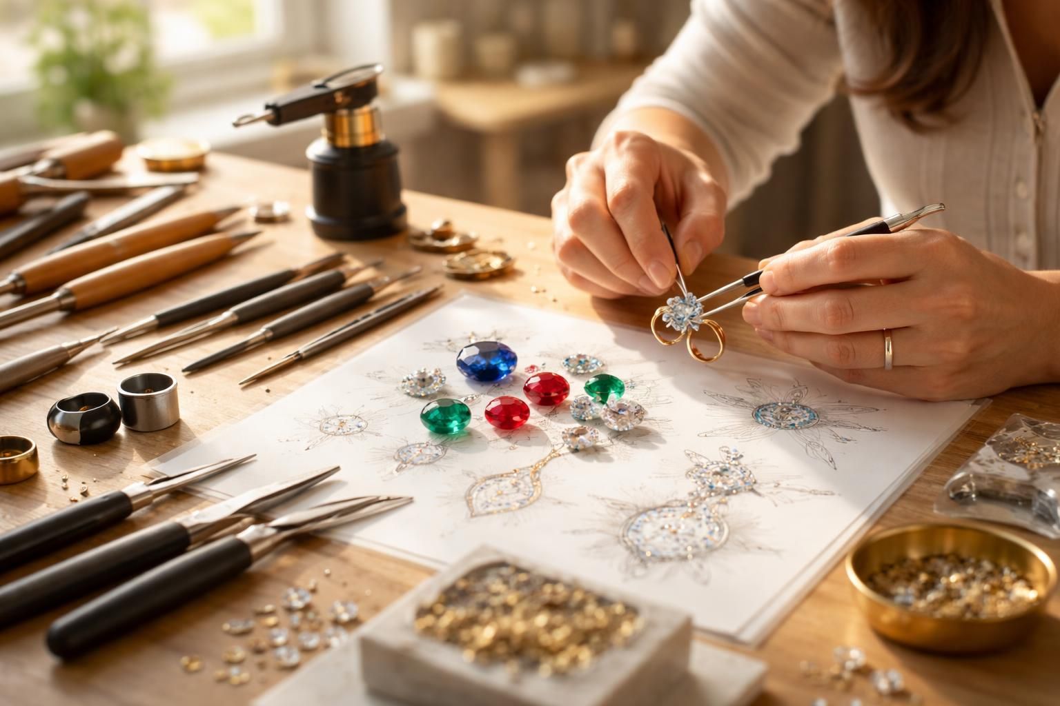 découvrez notre guide pratique pour créer des bijoux uniques et personnalisés en utilisant des pierres précieuses. apprenez les techniques, astuces et conseils pour sublimer vos créations artisanales.