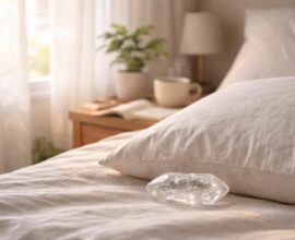 découvrez les bienfaits du cristal de roche placé sous l'oreiller : amélioration du sommeil, relaxation profonde et équilibre énergétique naturel.
