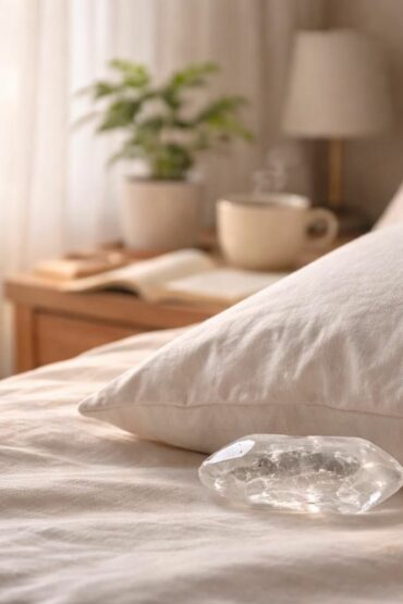 découvrez les bienfaits du cristal de roche placé sous l'oreiller : amélioration du sommeil, relaxation profonde et équilibre énergétique naturel.