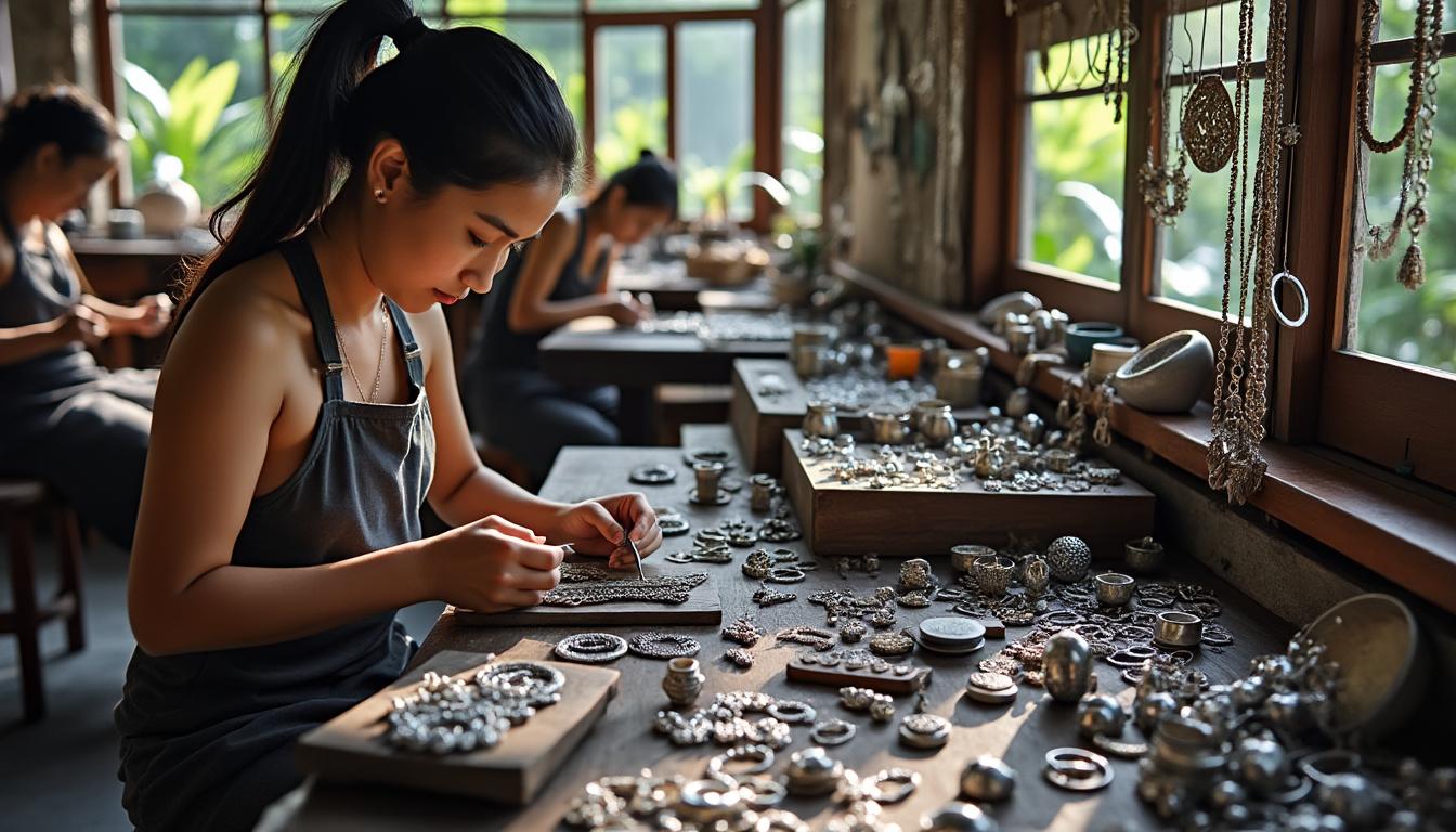 découvrez une sélection unique des plus beaux bijoux en argent de bali, alliant artisanat traditionnel et élégance moderne. à ne pas manquer pour sublimer votre style.