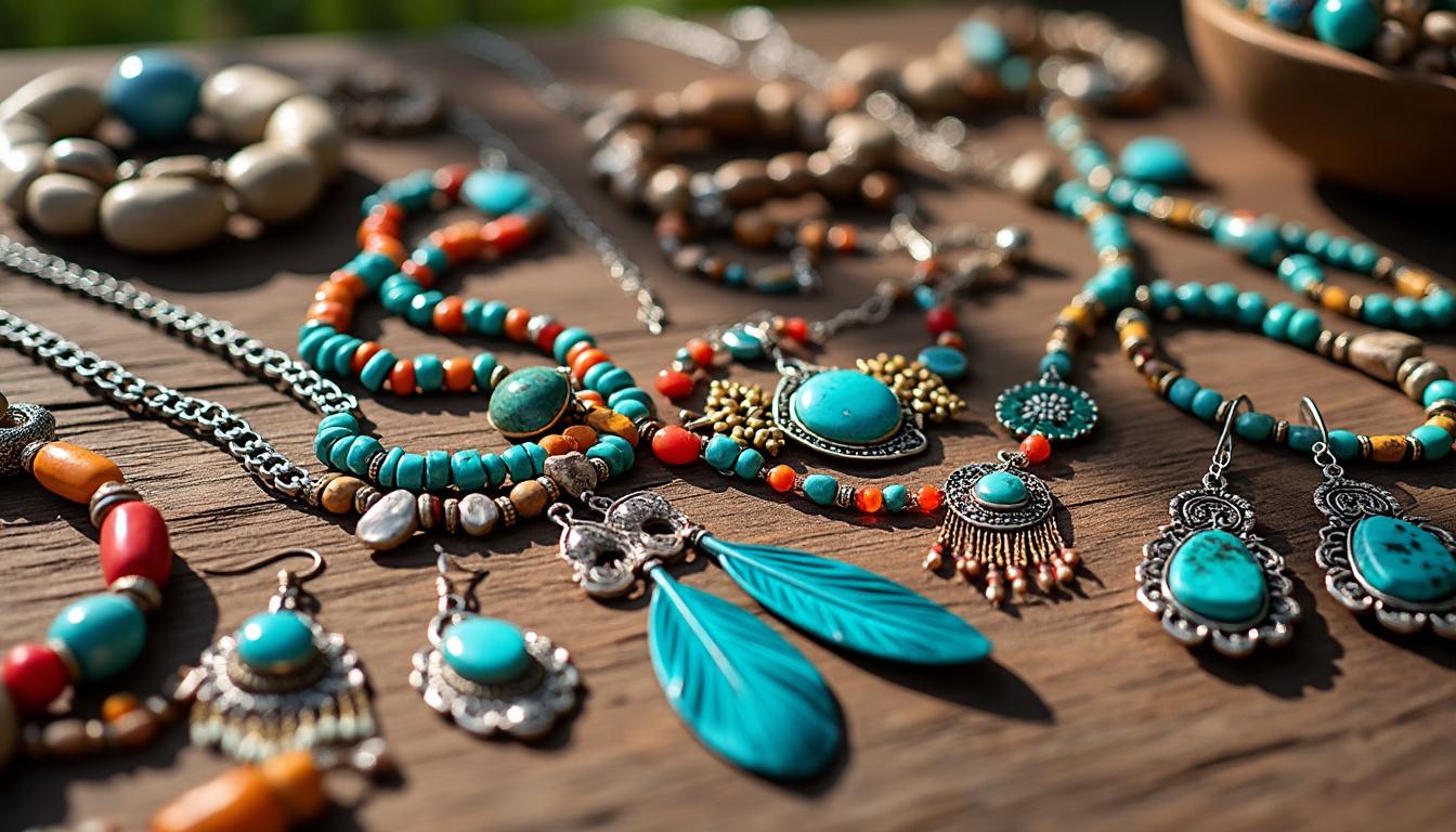 découvrez les tendances de l'été avec notre sélection de bijoux baba cool, alliant style bohème et élégance décontractée pour un look estival unique.