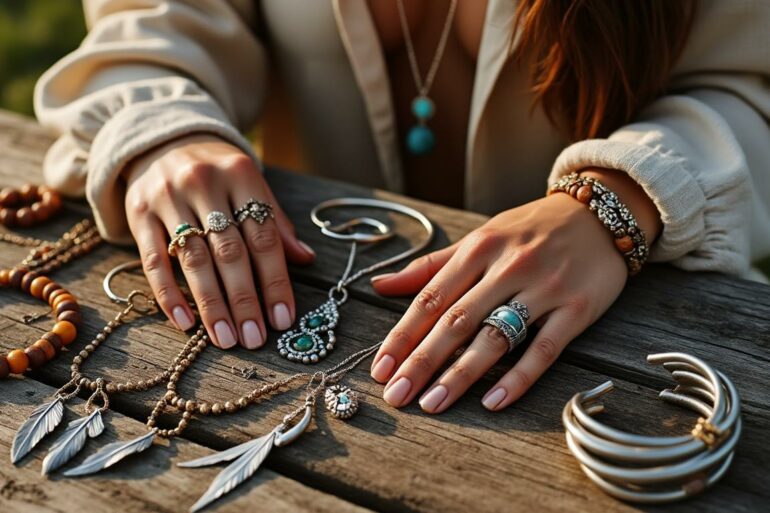 découvrez les tendances de l'été avec notre collection de bijoux baba cool, alliant style bohème et fraîcheur estivale pour un look unique et décontracté.