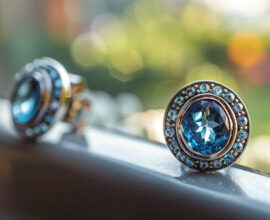 boucles oreilles topaze